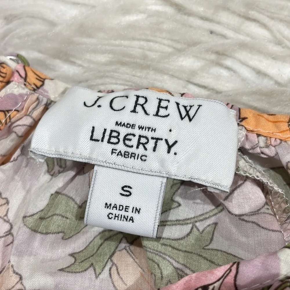 J.Crew x Liberty Art Smocked-waist mini dress in Butterfield Poppy Pattern